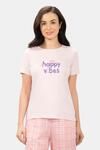 Amante Scoop Neck Sleep Tee - Happy Vibes Print — thumbnail 1